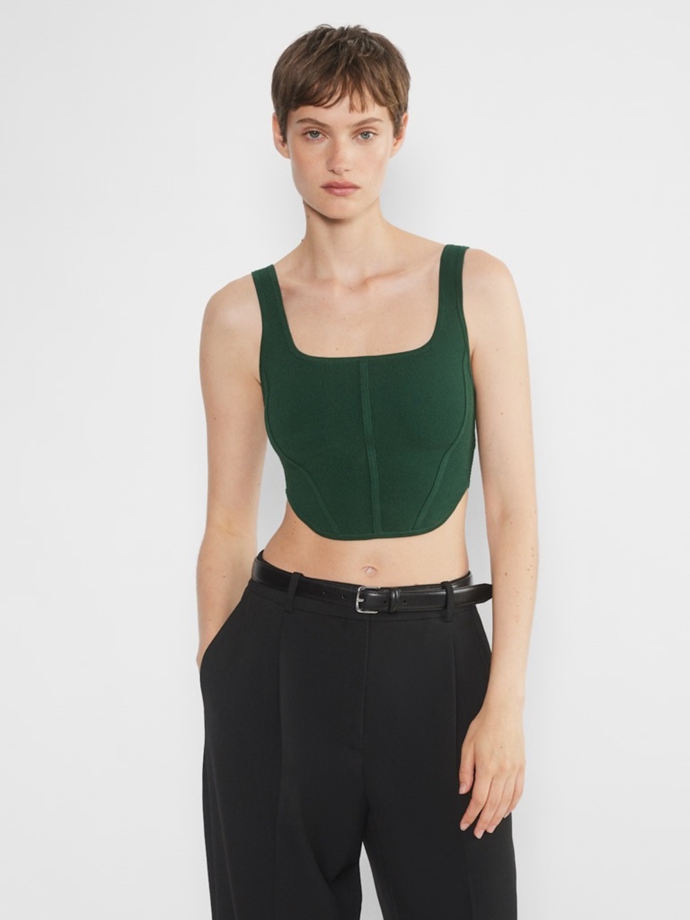 Babaton
Sculpt Knit Bustier Tank 2XS